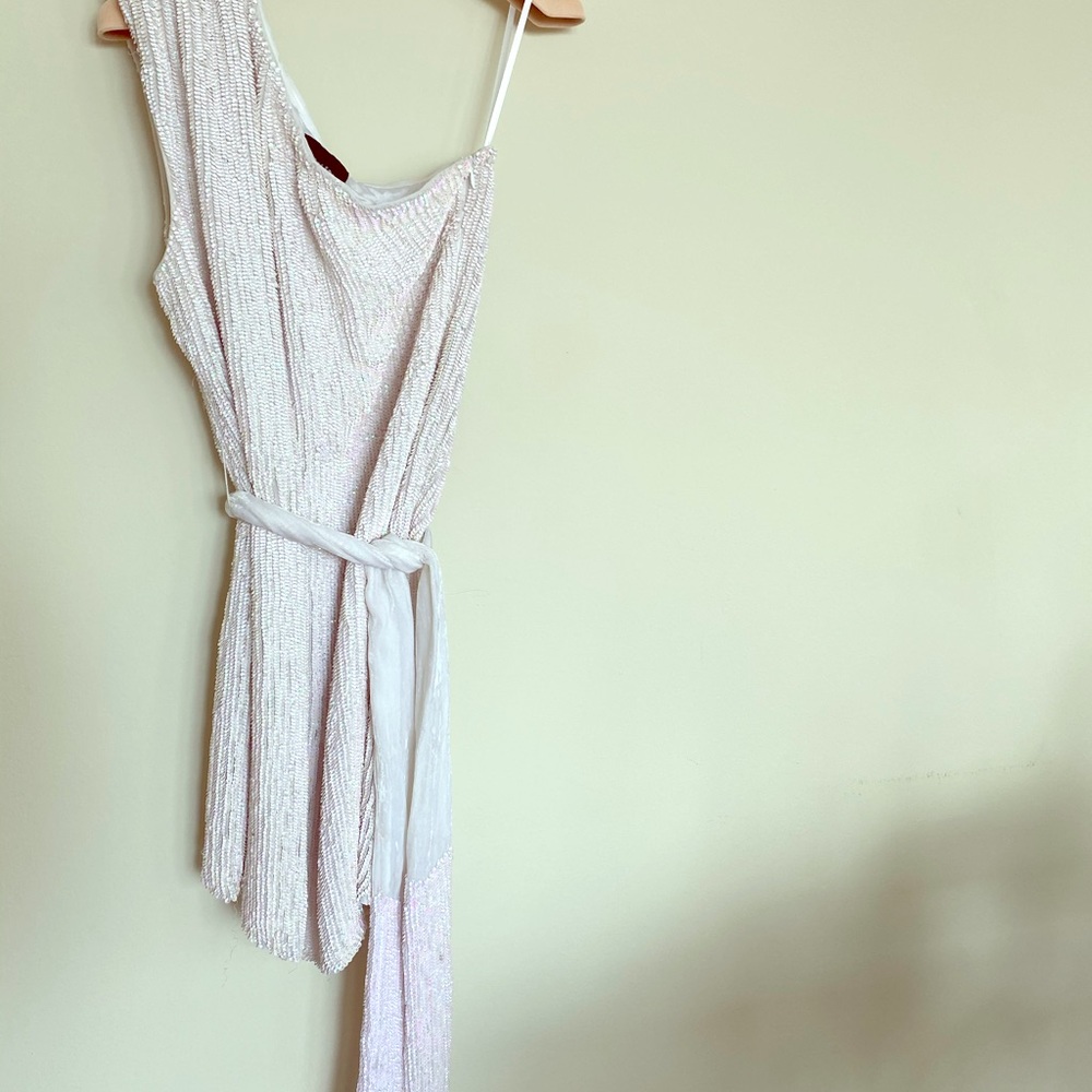 Retrofete Ella Dress - Pearl White - Medium